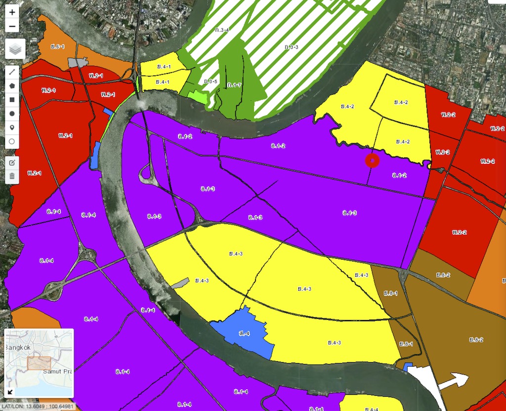 ที่ดินแบ่งขายพร้อมโรงงาน ติดถนนซอยวัดมหาวงษ์ พื้นที่สีม่วง ใกล้ตัวเมือง ทำโรงงานได้ หน้ากว้าง 96 เมตร ใกล้ถนนสุขุมวิท และ BTS สำโรง
